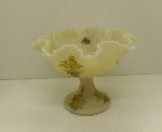 Fenton Custard Glass Compote