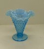 Fenton 5 1/2 in. Opalescent Blue Hobnail Vase
