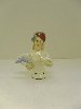 Vintage Porcelain Pincushion Half Doll Art Deco Lady, Germany, 3 3/4 in. Tall