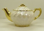 Unsigned Pearl Lustre Swirl Teapot