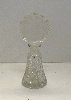 Unsigned Cut and Pressed Crystal Perfume Bottle