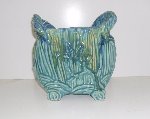 Weller Unsigned Blue Green Handled Pillow Vase